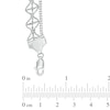 Thumbnail Image 1 of Lattice Edge Bib Necklace in Sterling Silver - 17"