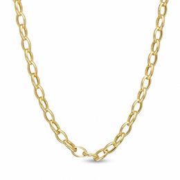 Ladies' 3.2mm Rolo Chain Necklace in 14K Gold - 18&quot;