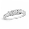 Thumbnail Image 1 of 1/8 CT. T.W. Diamond Three Stone Ring in Sterling Silver