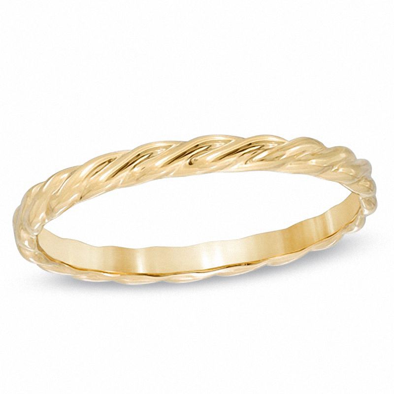 Stackable Twist Ring in 10K Gold | Zales Outlet