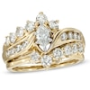 Thumbnail Image 1 of 1-1/2 CT. T.W. Marquise Diamond Bridal Set in 14K Gold