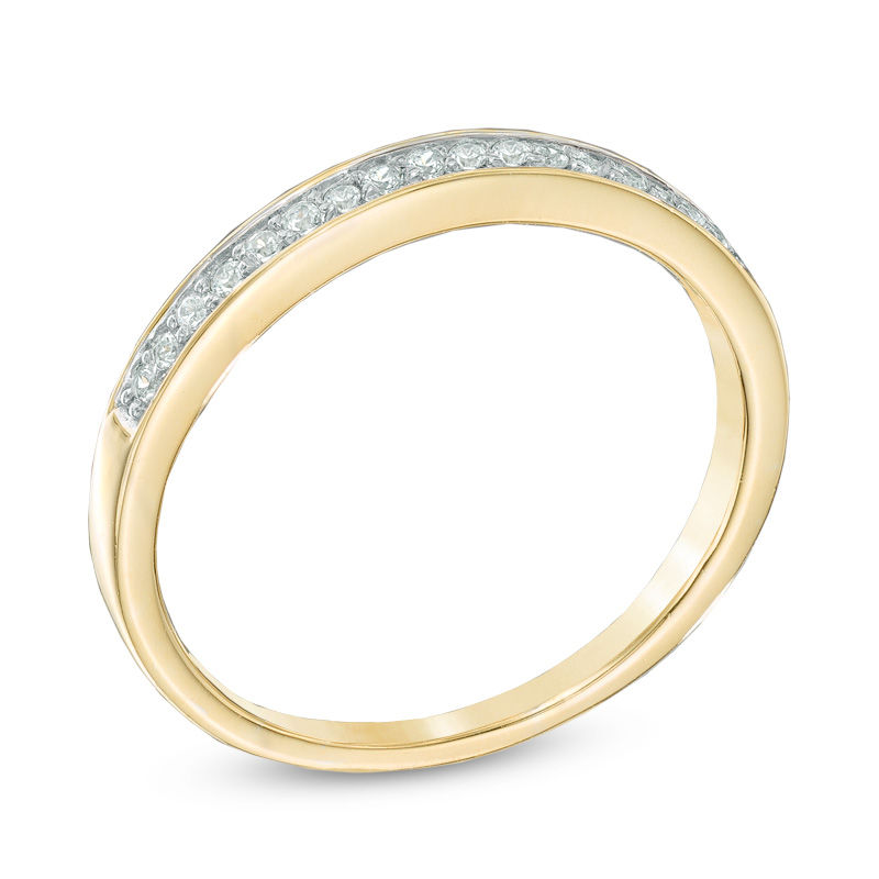 Main Image 2 of 1/10 CT. T.W. Diamond Wedding Band in 10K Gold