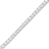 Thumbnail Image 1 of White Lab-Created Sapphire Tennis Bracelet in Sterling Silver - 7.25&quot;