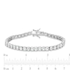 Thumbnail Image 4 of White Lab-Created Sapphire Tennis Bracelet in Sterling Silver - 7.25&quot;