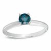 Thumbnail Image 0 of 1/3 CT. Enhanced Blue Diamond Solitaire Ring in 14K White Gold