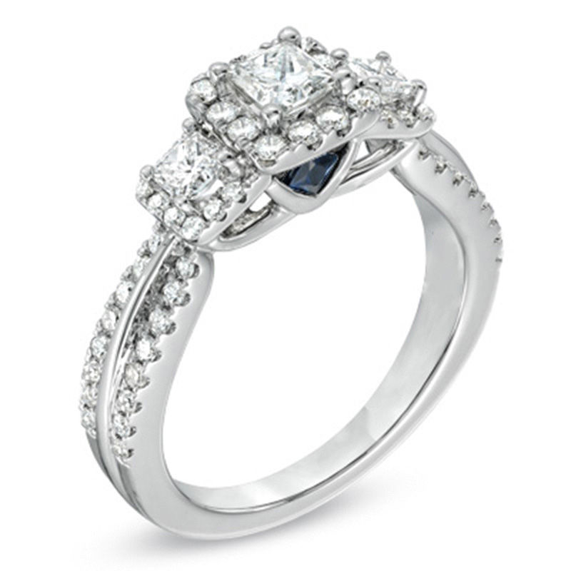 vera wang three stone ring