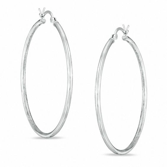 Sterling Silver Hoop Earring - Silver
