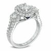 Thumbnail Image 2 of Vera Wang Love Collection 1-1/2 CT. T.W. Oval Diamond Three Stone Engagement Ring in 14K White Gold