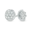 Thumbnail Image 0 of 1/3 CT. T.W. Diamond Cluster Stud Earrings in 14K White Gold