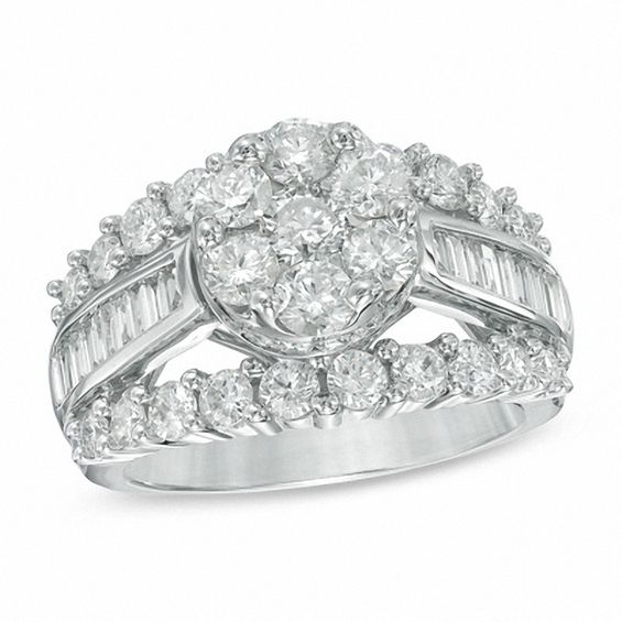 Zales 3ct sale diamond ring