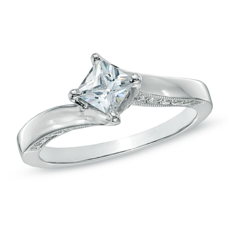 diamond bypass engagement ring