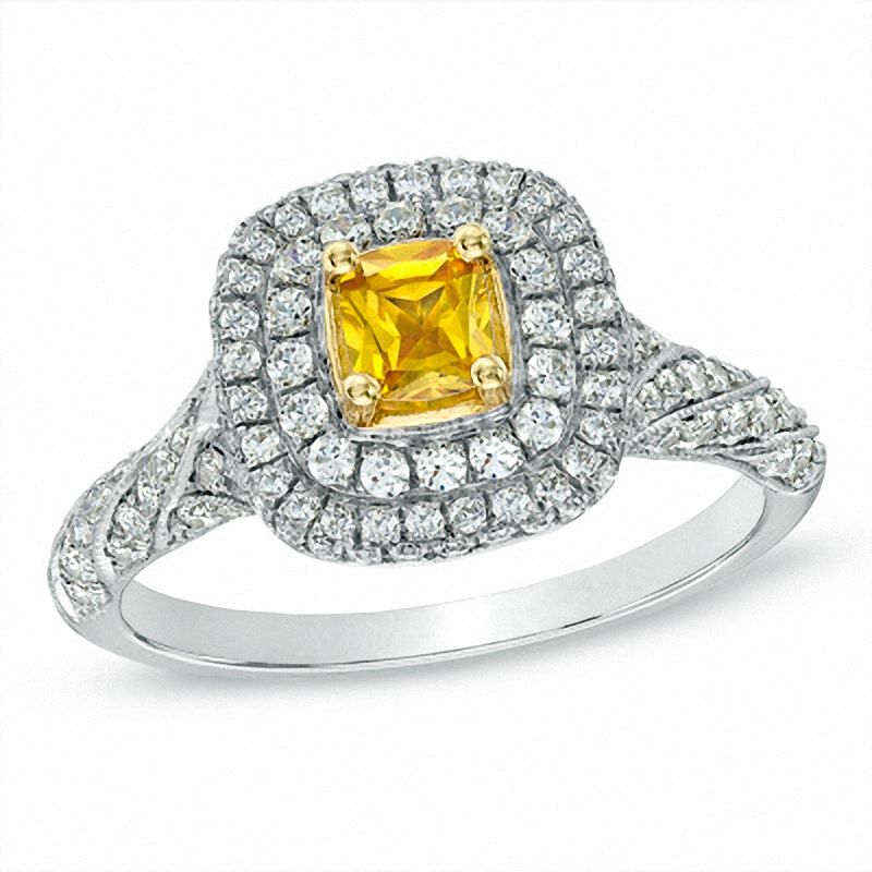 Yellow diamond on sale rings zales