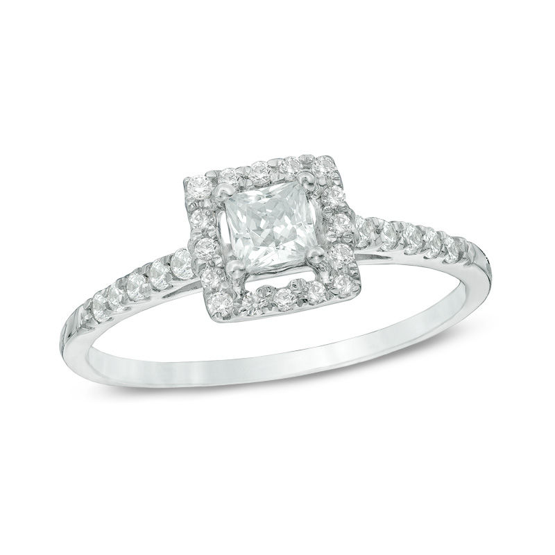 2 carat princess diamond ring