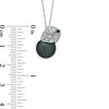 Thumbnail Image 1 of 10.0-11.0mm Tahitian Cultured Pearl and 1/6 CT. T.W. Diamond  Pendant in 14K White Gold