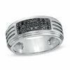 Thumbnail Image 1 of Men's 1/2 CT. T.W. Black Diamond Ring in Sterling Silver