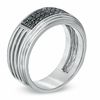 Thumbnail Image 2 of Men's 1/2 CT. T.W. Black Diamond Ring in Sterling Silver