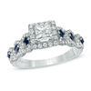 Thumbnail Image 1 of Vera Wang Love Collection 1 CT. T.W. Diamond and Blue Sapphire Engagement Ring in 14K White Gold