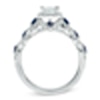 Thumbnail Image 3 of Vera Wang Love Collection 1 CT. T.W. Diamond and Blue Sapphire Engagement Ring in 14K White Gold