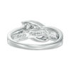 Thumbnail Image 2 of 1 CT. T.W. Diamond Three Stone Slant Engagement Ring in 14K White Gold