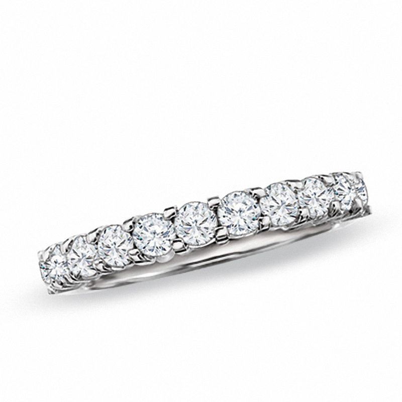 Main Image 1 of 1 CT. T.W. Certified Diamond Band in 18K White Gold (F/I1)