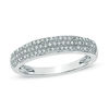 Thumbnail Image 1 of 1/5 CT. T.W. Diamond Triple Row Wedding Band in Sterling Silver