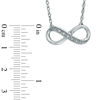 Thumbnail Image 1 of Diamond Accent Infinity Necklace in Sterling Silver