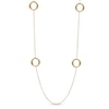 Thumbnail Image 0 of Charles Garnier Twist Circle Necklace in Sterling Silver with 18K Gold Plate - 27"