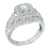 Thumbnail Image 2 of 1 CT. T.W. Princess-Cut Diamond Vintage-Style Frame Engagement Ring in 14K White Gold