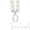 Thumbnail Image 2 of 10.5-11.5mm Freshwater Cultured Pearl Double Strand Necklace with Sterling Silver Clasp