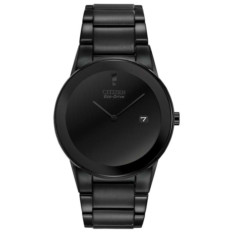 Main Image 1 of Men's Citizen Eco-Drive® Axiom Black IP Watch with Black Dial (Model: AU1065-58E)