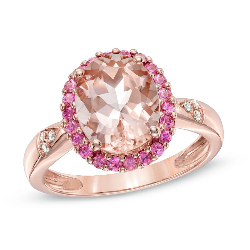 Morganite and online sapphire ring