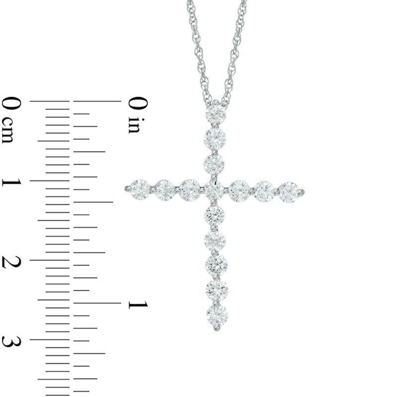 1 carat deals diamond cross necklace