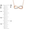 Thumbnail Image 1 of Diamond Accent Infinity Necklace in 10K Rose Gold
