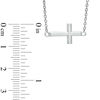 sideways cross necklace and bracelet set