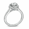 Thumbnail Image 1 of Vera Wang Love Collection 1 CT. T.W. Diamond Swirl Frame Engagement Ring in 14K White Gold