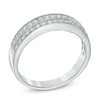 Thumbnail Image 2 of 1/4 CT. T.W. Diamond Double Row Band in 10K White Gold