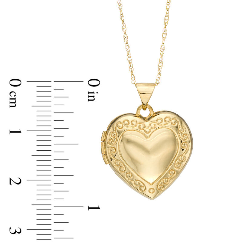 10k gold on sale heart locket