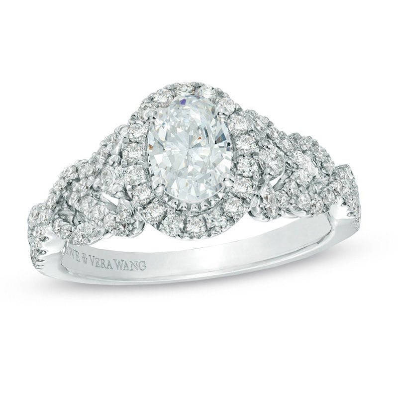 vera wang oval engagement rings