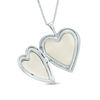 Thumbnail Image 2 of Diamond Accent Heart Locket Pendant in Sterling Silver