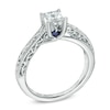 Thumbnail Image 1 of Vera Wang Love Collection 1/2 CT. Princess-Cut Diamond Solitaire Scroll Engagement Ring in 14K White Gold