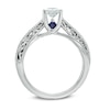 Thumbnail Image 2 of Vera Wang Love Collection 1/2 CT. Princess-Cut Diamond Solitaire Scroll Engagement Ring in 14K White Gold