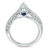 Thumbnail Image 3 of Vera Wang Love Collection 1/2 CT. Pear-Shaped Diamond Solitaire Scroll Engagement Ring in 14K White Gold