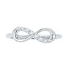 Thumbnail Image 2 of Diamond Accent Sideways Infinity Ring in 10K White Gold