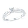 Thumbnail Image 1 of 1/6 CT. T.W. Princess-Cut Diamond Promise Ring in 10K White Gold