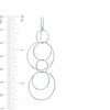 Thumbnail Image 2 of Multi-Rings Dangle Earrings in Sterling Silver