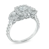 Thumbnail Image 1 of 1-1/4 CT. T.W. Diamond Frame Past Present Future® Engagement Ring in 14K White Gold