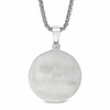 Thumbnail Image 1 of Men's Lord's Prayer Cross Medal Pendant in Two-Tone Stainless Steel - 24"
