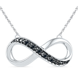 sideways infinity necklace