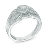 Thumbnail Image 1 of 1/4 CT. T.W. Diamond Vintage-Style Frame Bridal Set in 10K White Gold