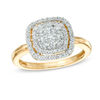 Thumbnail Image 1 of 1/2 CT. T.W. Multi-Diamond Frame Ring in 10K Gold